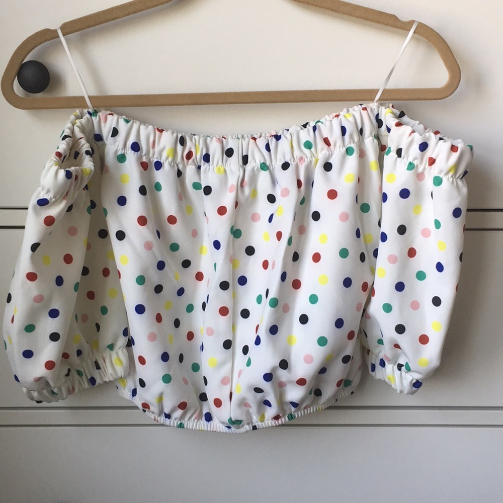 Zara with with multi color polka dots